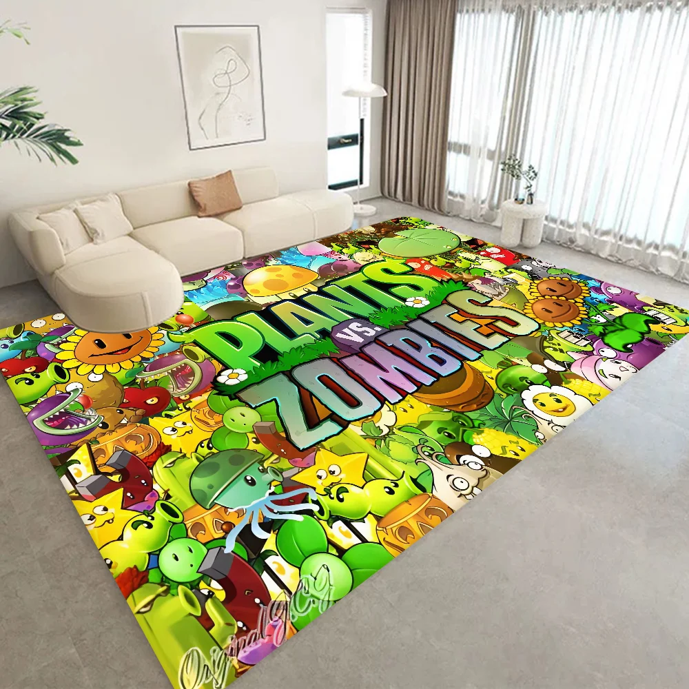 ممسحة منزل على الطراز الاسكندنافي ، حصيرة حمام Zombie vs P Plants vs Cartoon Z ، حصائر مرحاض الحمام ، ممسحة غرفة النوم الترحيبية #4