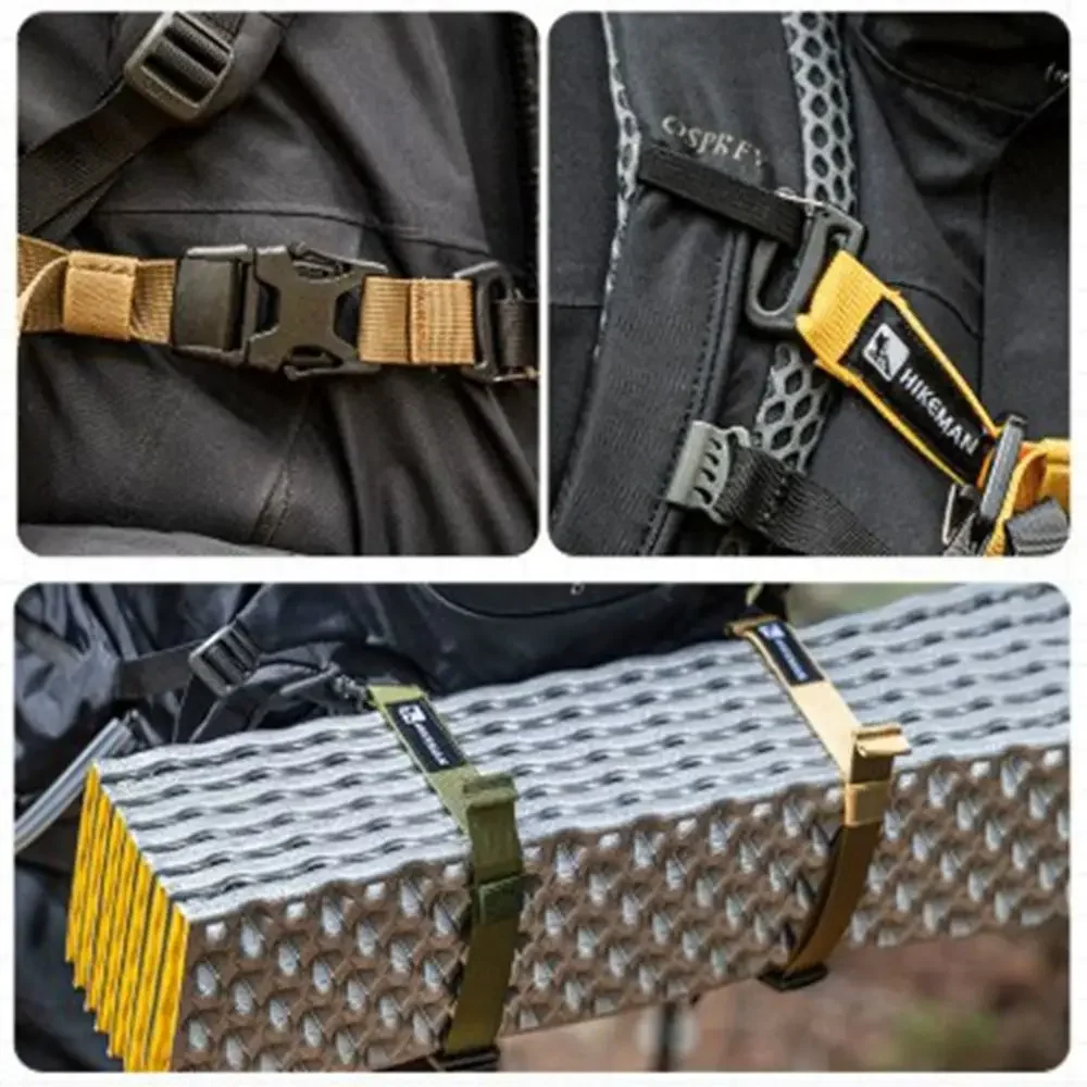 Verstellbarer Gepäckgurt, robuster Koffer-Befestigungsgurt, 18,5–49,5 cm, Reise-Organizer für Rucksack, Wandern, Camping, Zubehör – Detail 14