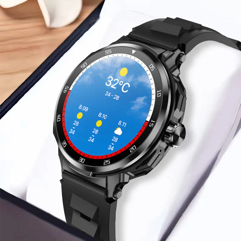 Latest men's smartwatch with built-in headphones, 240mAh polymer lithium battery magnetic charging 1.46-inch screen smartwatch