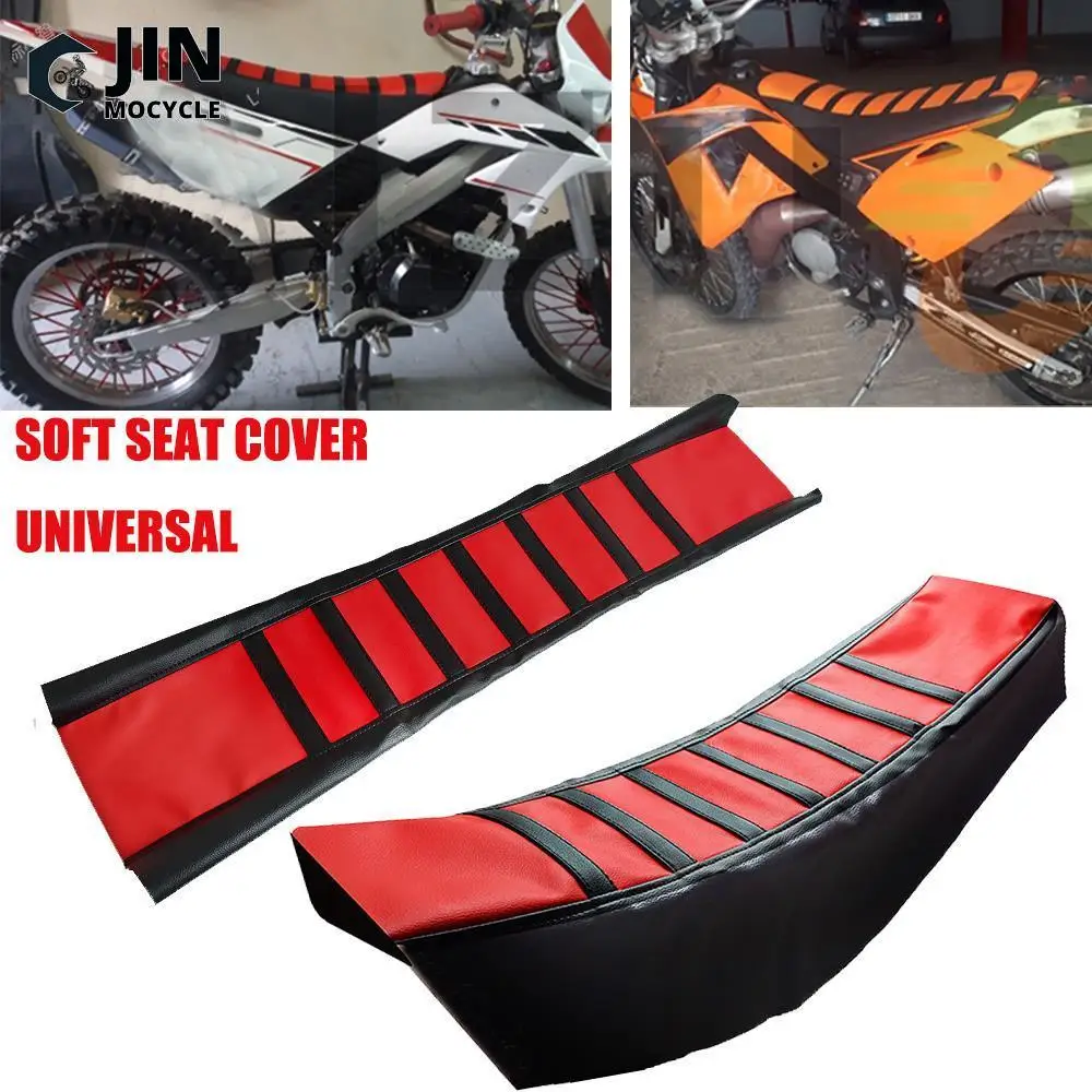 Non-Slip Traction Ribbed Seat Cover Soft Gripper Seat Cover For Yamaha YZ YZF WR TTR XT DT 80 85 125 230 250 426 450 600 F FX X