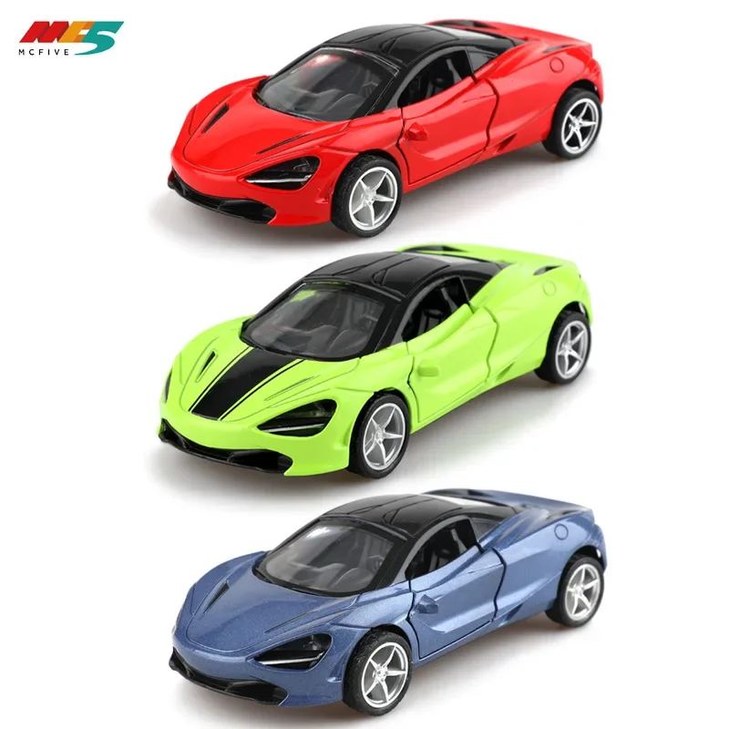 Sportwagen Simulation Legierung Auto zurückziehen Tür Kinderspielzeugauto Kuchen Ornament