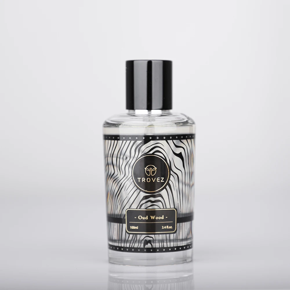 TROVEZ Oud Wood 100ml Perfume Rich Wood Tone Perfume For Men Women Long-lasting Scent Unisex Fragrance Body Spray Romantic Gift_voghion.com