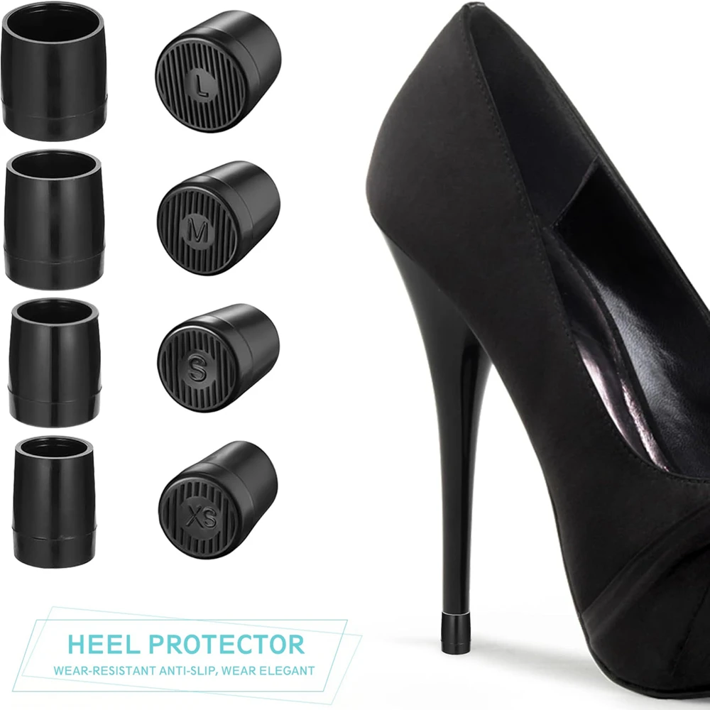 

40 Pairs High Heel Replacement Protectors Repair Worn Heel Tips Heels Protection Slip Shoes caps for Wedding and Outdoor Events