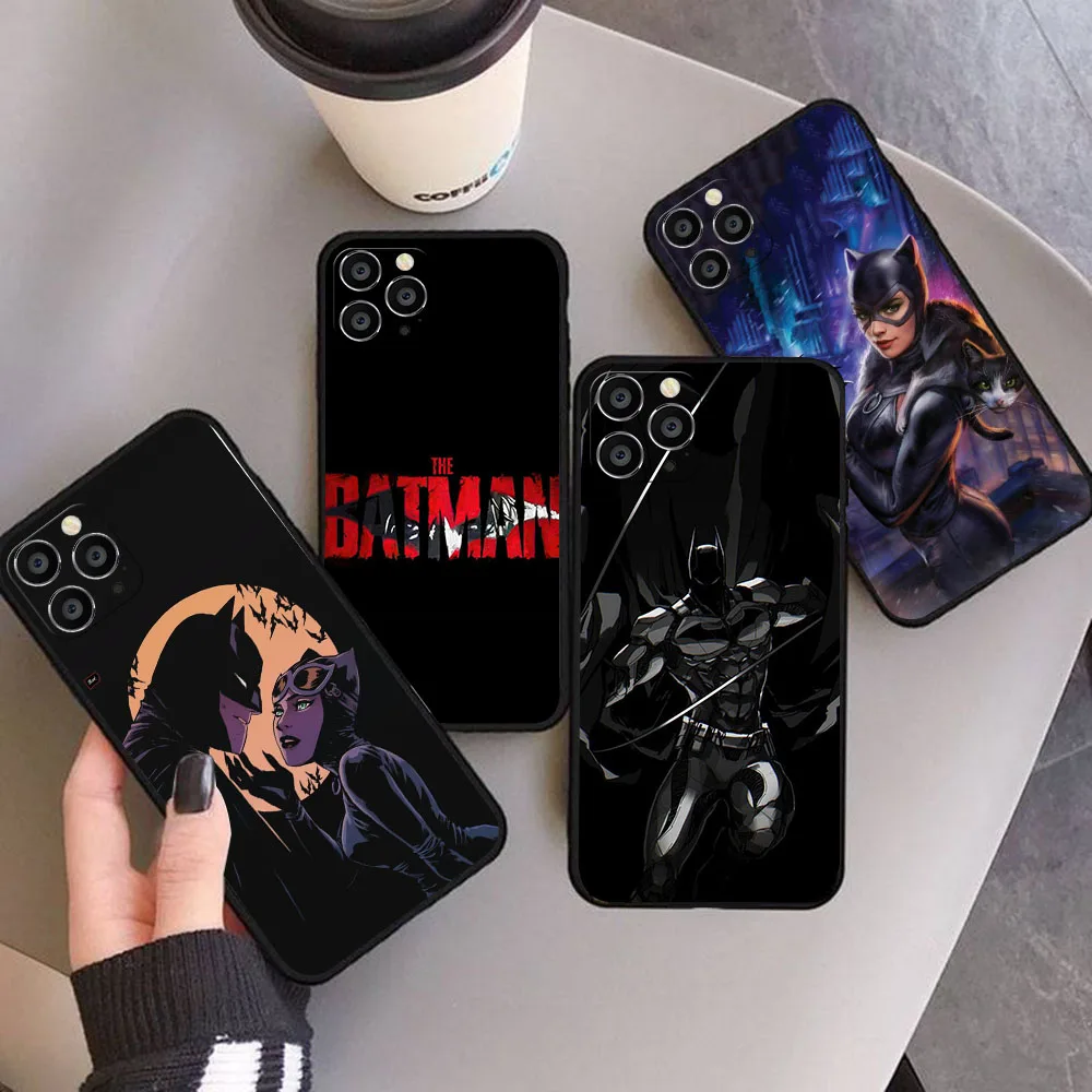 HM-71 Catwoman Batman Silicone Case For iPhone XS 6 6S SE 12 15 16 Mini Plus Pro Max