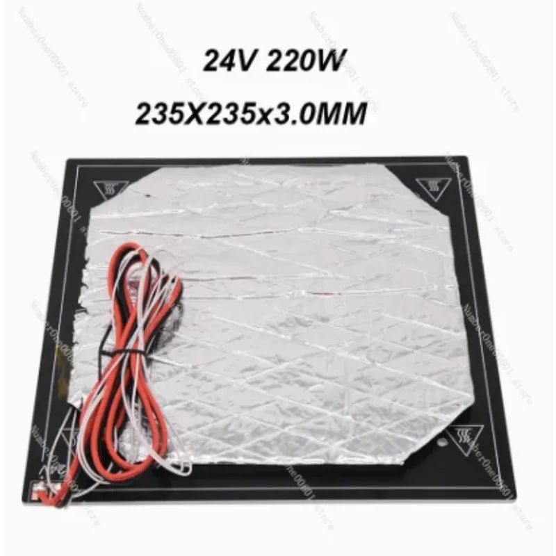 

High-Precision 3D Printer Hot Bed - 3mm Aluminum Alloy Heating Plate (220/235/310mm) Compatible with MK3 Systems