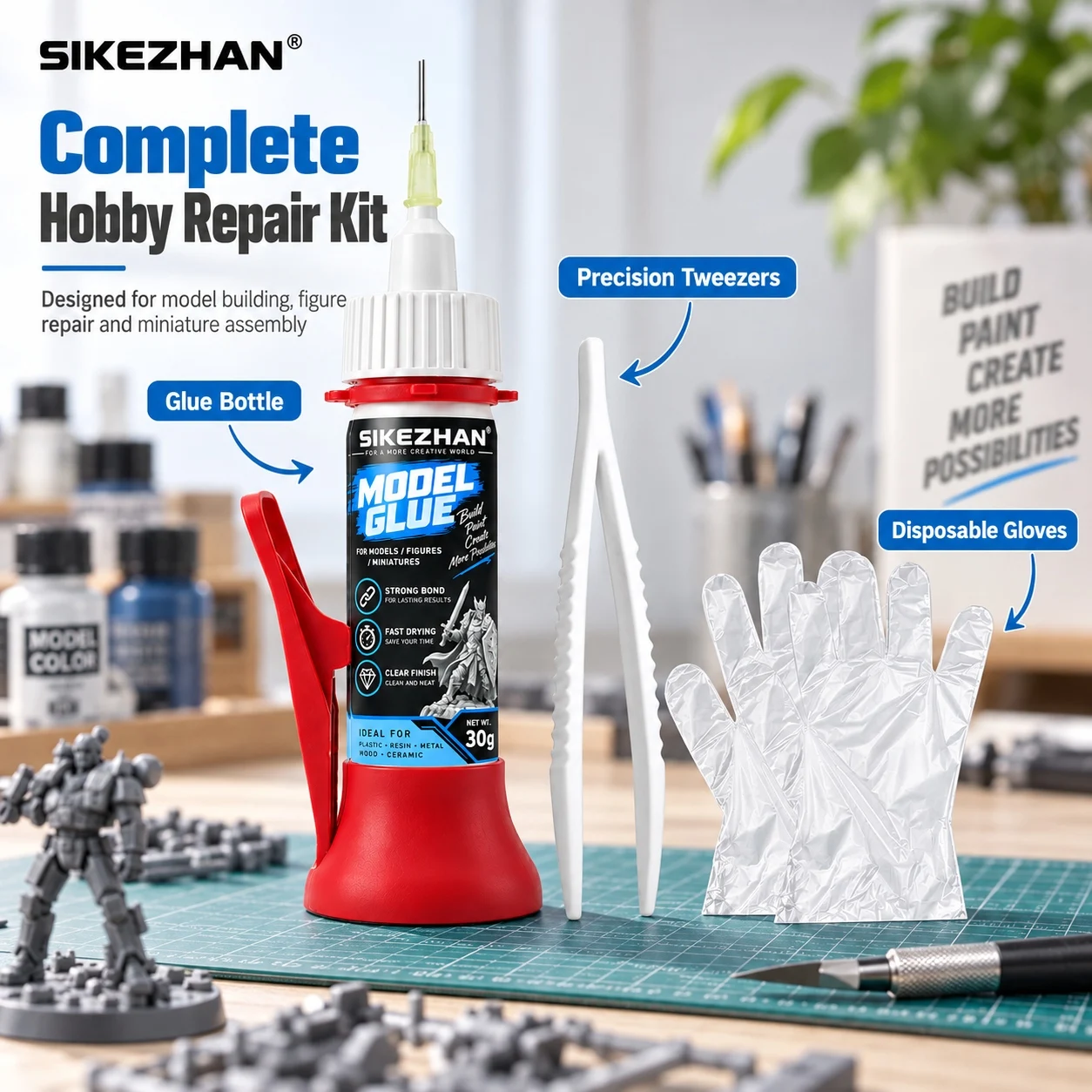 Kit de adesivo de precisão SIK - Model Kit Wood avaliação e preço