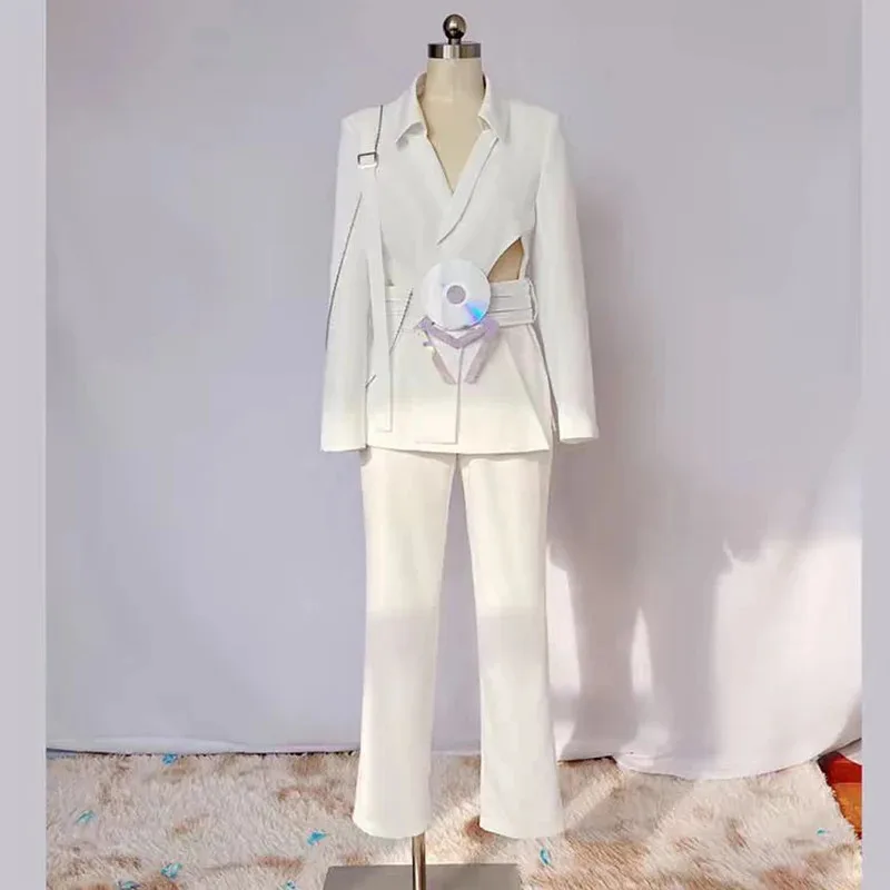 

Candy 2025Anime Cos Alien Stage R7 Косплей Костюм Парик Лука Белый Костюм Хэллоуин Вечеринка Ролевая Игра Наряд Для Мужчин