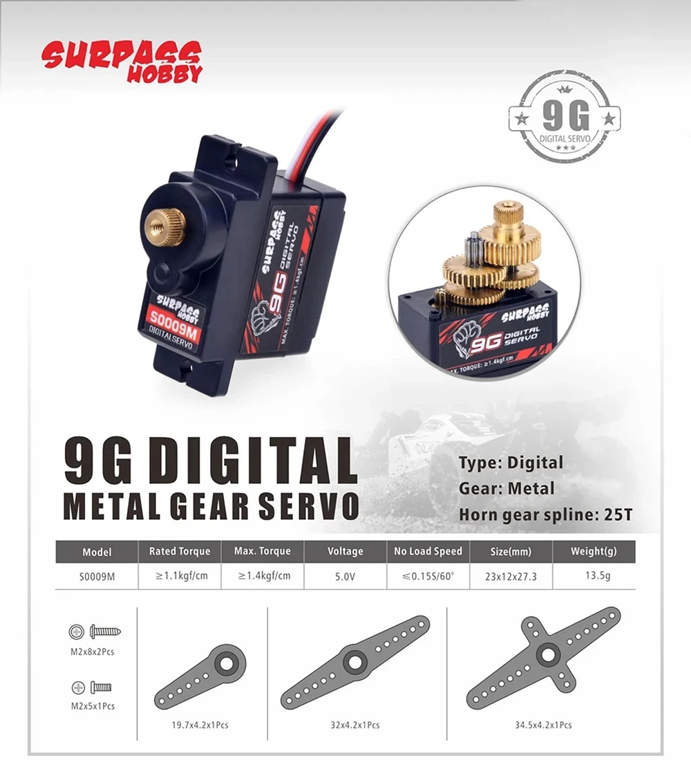 تجاوز هواية أجهزة رقمية 9G 17G 25G 6 كجم 9 كجم 15 كجم 20 كجم ميتال جير مايكرو سيرفو ل 1/8 1/10 RC سيارة طائرة طائرة روبوت شراعية