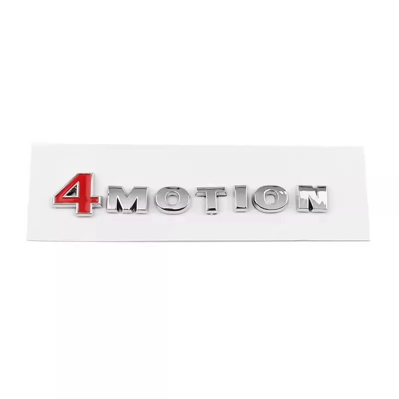 

3D ABS 4MOTION Letters Logo Emblem Car Trunk Badge Decal Stickers For VW Volkswagen Passat B6 Polo Tiguan Touareg Golf MK4 JETTA