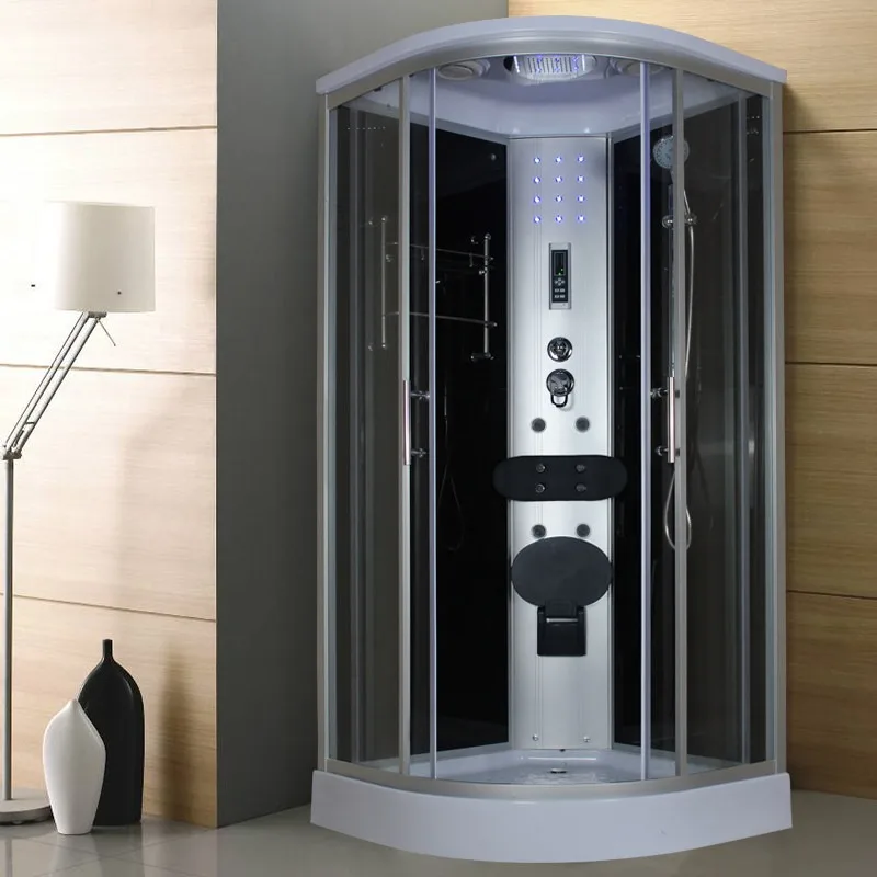Shower room integral arc fan-shaped household bathroom steam bath closed