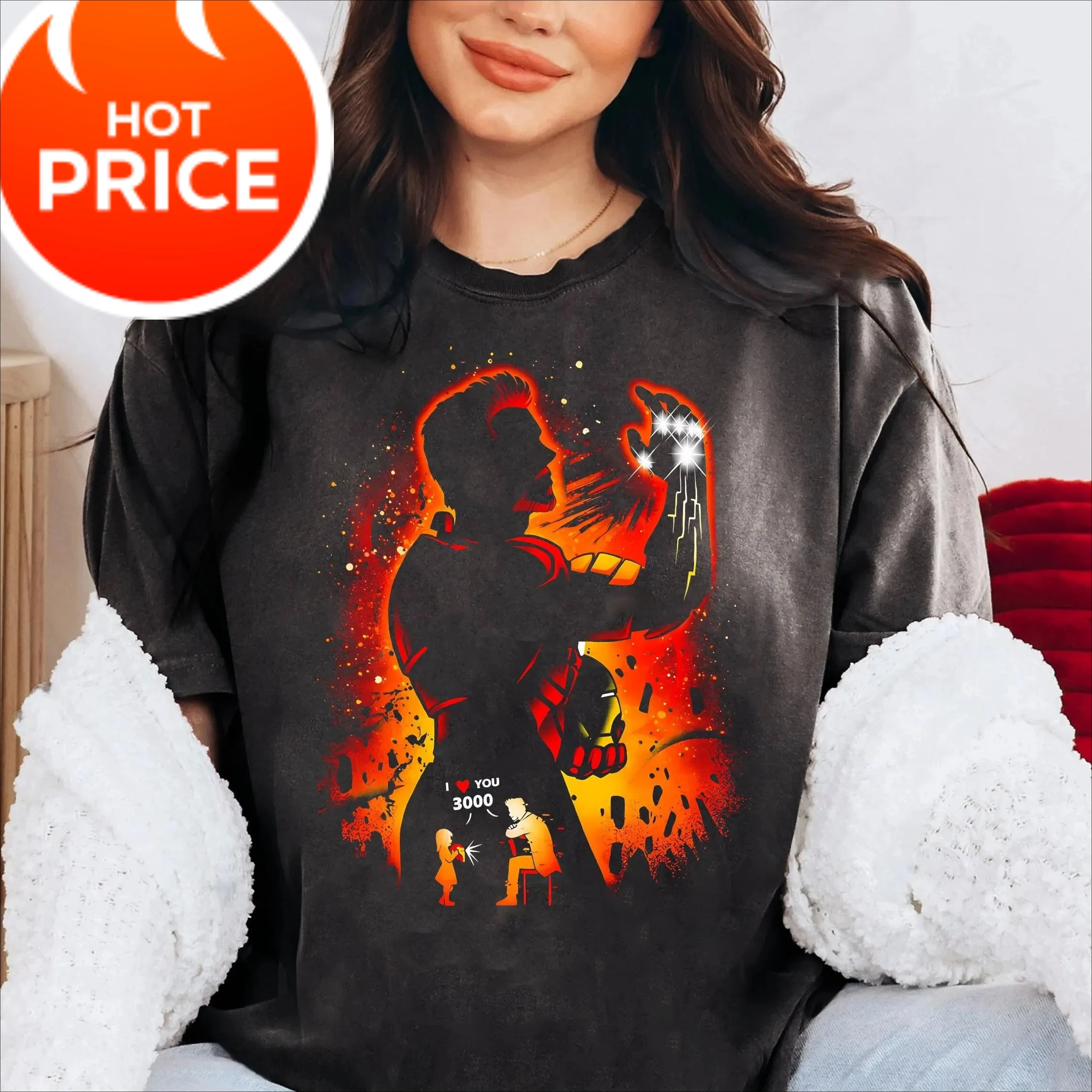 

Retro Marvel Avengers Ironman Silhouette Portrait Shirt Avengers Campus T-shirt Marvel Comics Marvel Family Matching