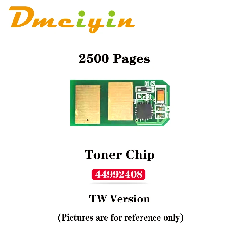 من أجل أوكي MB441/MB451/B401 1.5K و 2.5k صفحة WW نسخة الحبر رقاقة BK اللون