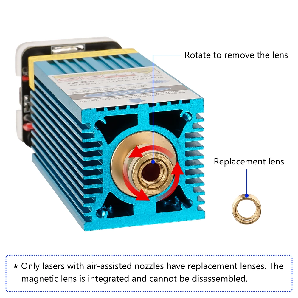 80w Laser Lens Engraving machine Accessories Laser Glass Lens