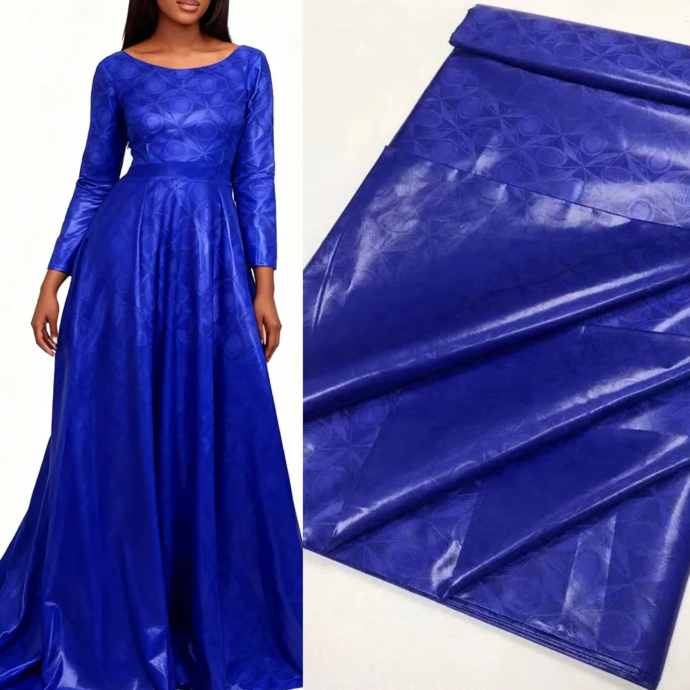 Original Bazin Riche Lace Cloth African Ankara Fabric for Women Men Custom Party Wear Traditional Wedding