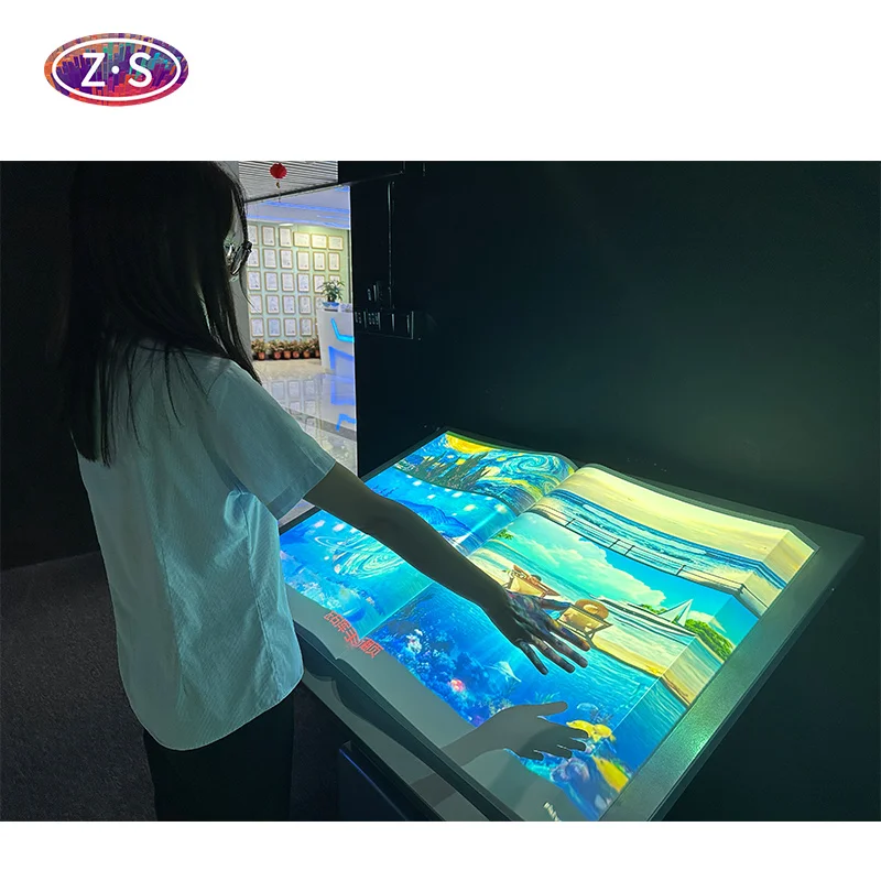 New Creative AR Interactive Electronic Flip Book For Exhibition Hall Sensory Interactive Projector System