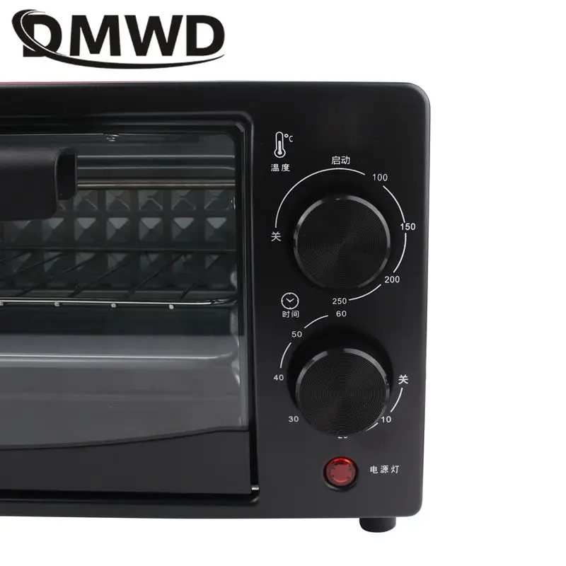 DMWD-horno eléctrico de 22L, tostadora de pan, pastel, Pizza, postre, galletas, máquina para hornear, fabricante de desayuno, 60mim, herramienta de barbacoa con temporizador, 220V