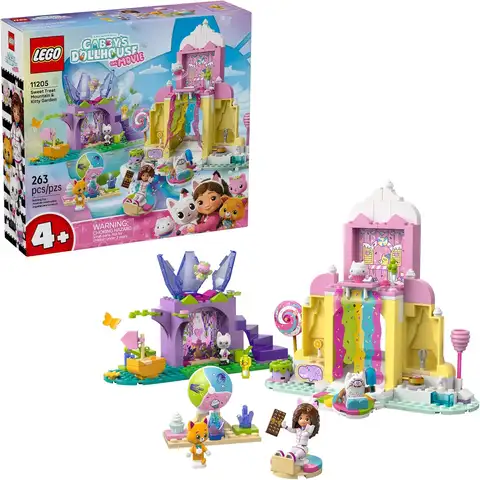 LEGO 11205 Candy Land and Crystal Garden Girls' Puzzle Building Blocks Set Children's Toys Creative Festival Gift