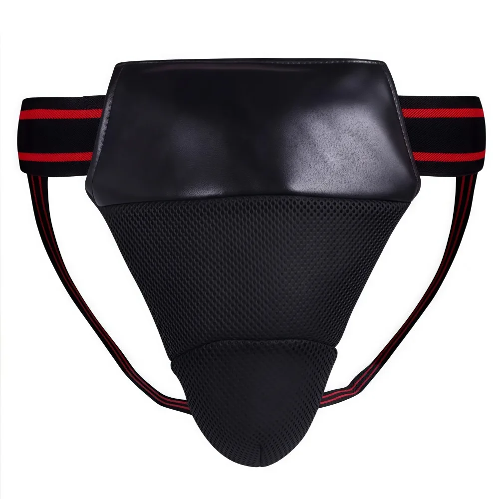 Shockproof Taekwondo Groin Guard Breathable Stretchy Martial Arts Protector Adjustable Lightweight Boxing Groin Pad