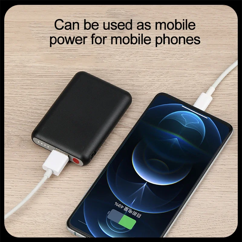 Baterías de calcetines calentadas para invierno, paquetes de baterías de polímero de litio ajustables de 5V y 5000mah para guantes cálidos, ropa,