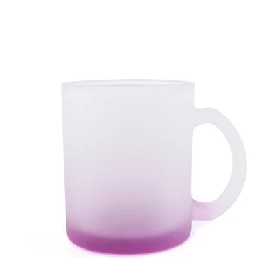 325ML 11oz Juice Cup Matt Glass Gradient Colors Mug DIY Customized Print Name Photo Image Cartoon LOGO Text Creative Gifts