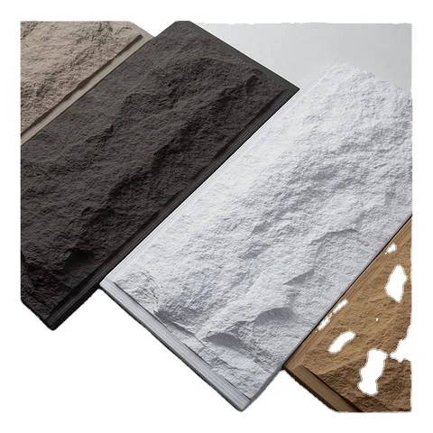 2026 Modern Design 60*30cm Low Price 3D Model Home Decoration Cut-to-Size Veneer Sheet Faux Polyurethane PU Stone Wall Panelprom