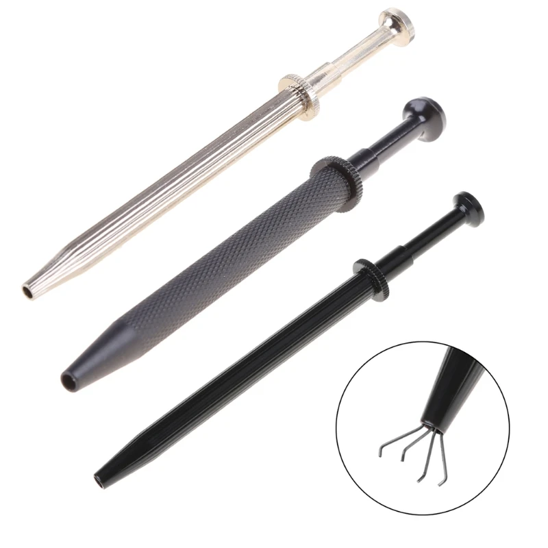 2024 New Piercing Ball Grabber Tool Pick Up Tool with 3/4 Prongs Holding Diamond Claw for Small Parts Pickup Prong Tweezer