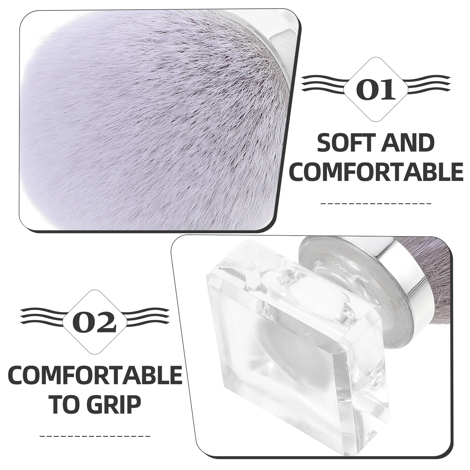 

Small Nail Dust Brush Powder Makeup Tool for Manicure Cleaning Fingernails Reusable Multi-Use Blush Applicator Gentle on Skin
