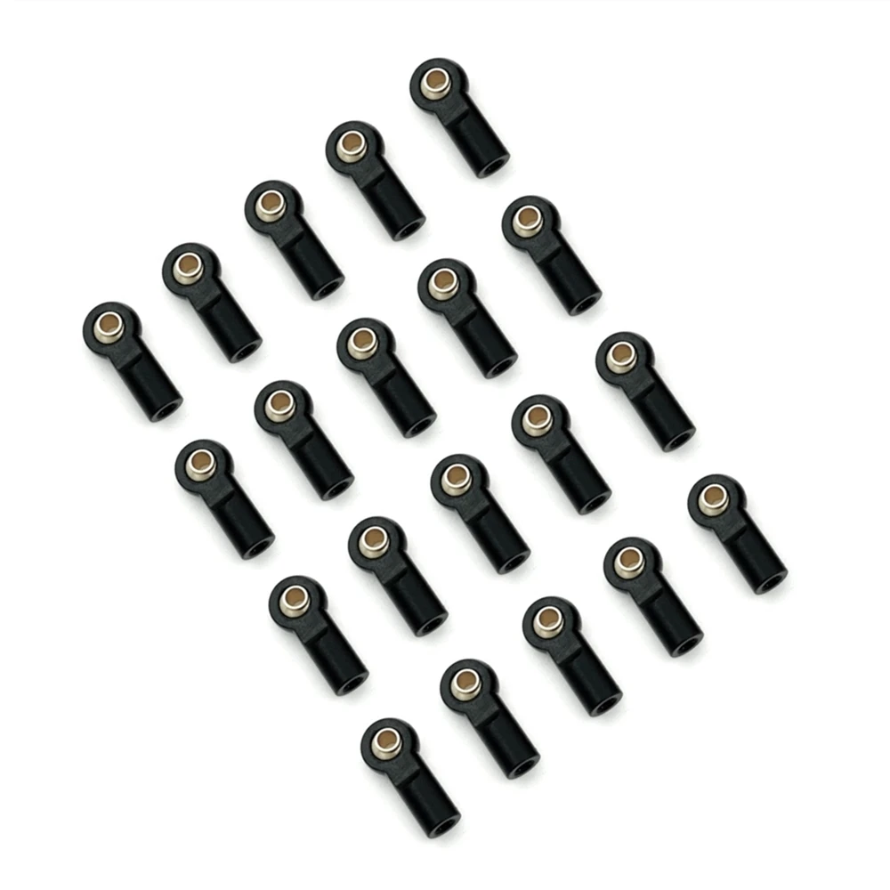 20Pcs Metal M3 Tie Rod End Ball Joint Link Ball Head for 1/10 RC Car Crawler AXIAL SCX10 Trx4 D90 CC01,5