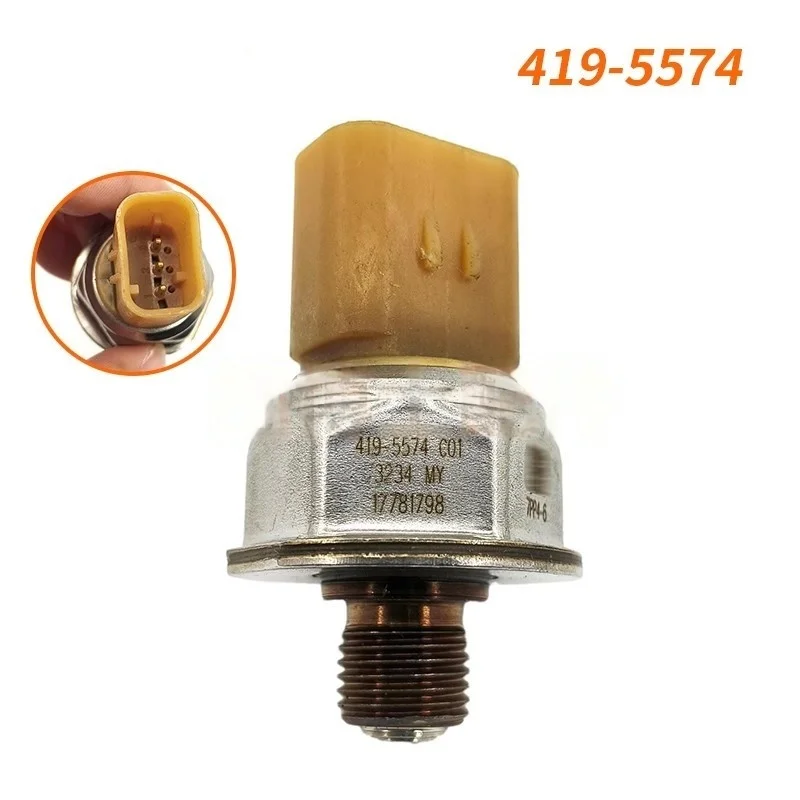 Caterpillar Excavator Fuel Pressure Sensor Compatible with 320D 330 336D Common Rail Part Number 419-5574