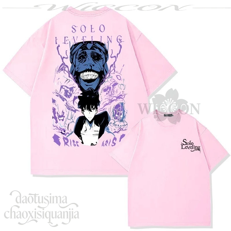 سولو أنيمي فيلم ليف تأثيري سونغ جين وو زي 10 ألوان التي شيرت Fanart الكرتون الصيف دعوى هالوين عيد الميلاد حفلة كوسفخ #4