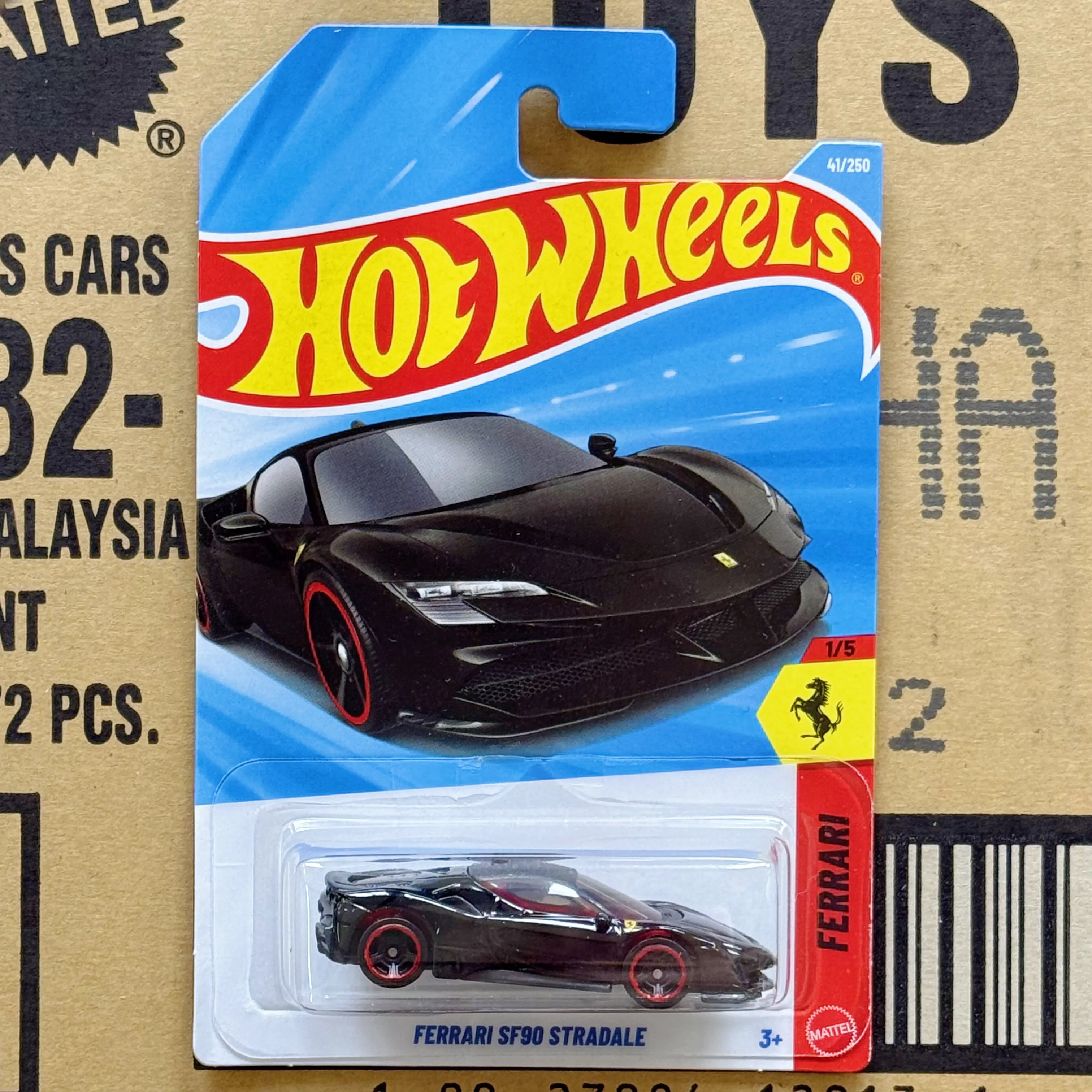 Coches de juguete Hot Wheels para niños 41 2026H HOTWHEELS FERRARI SF90 STRADALE Ferrari SF90 Regalos navideños para niños