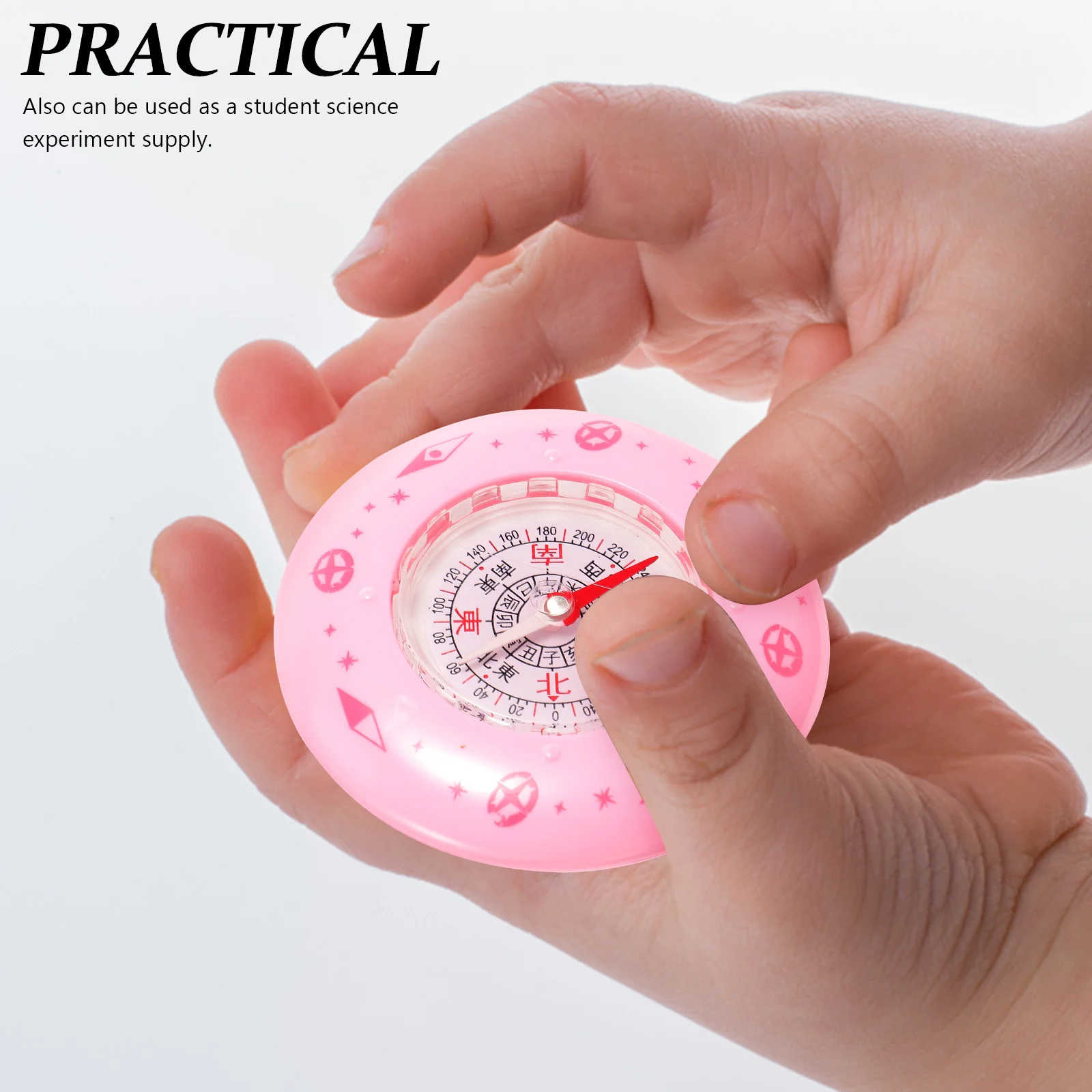 

Compass Portable Pocket Sized on Foot Hiking Hand Held Outdoor Multifunctional Student