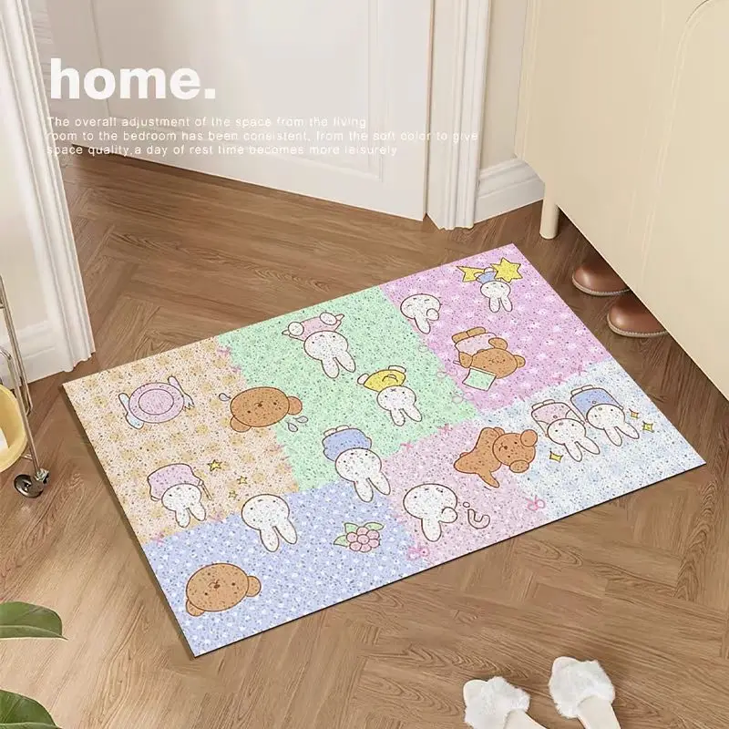Cute Miffy Floor Mat Dust Removal and Easy Cleaning Entrance Floor Mat Bedroom Living Room Entrance Floor Mat Christmas Gift