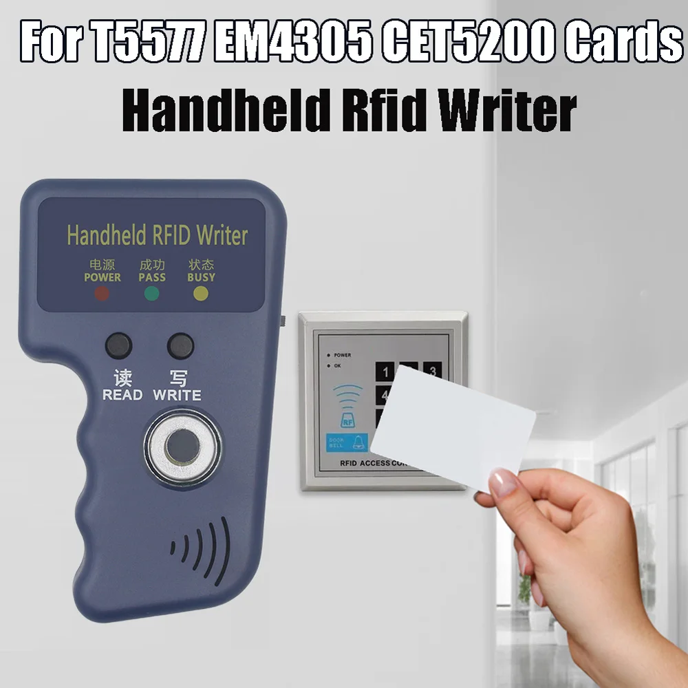 

125 кГц TM копир RFID-считыватель карт копир Дубликатор Ручной RFID-писатель для T5577 EM4305 CET5200 TM чип-карты