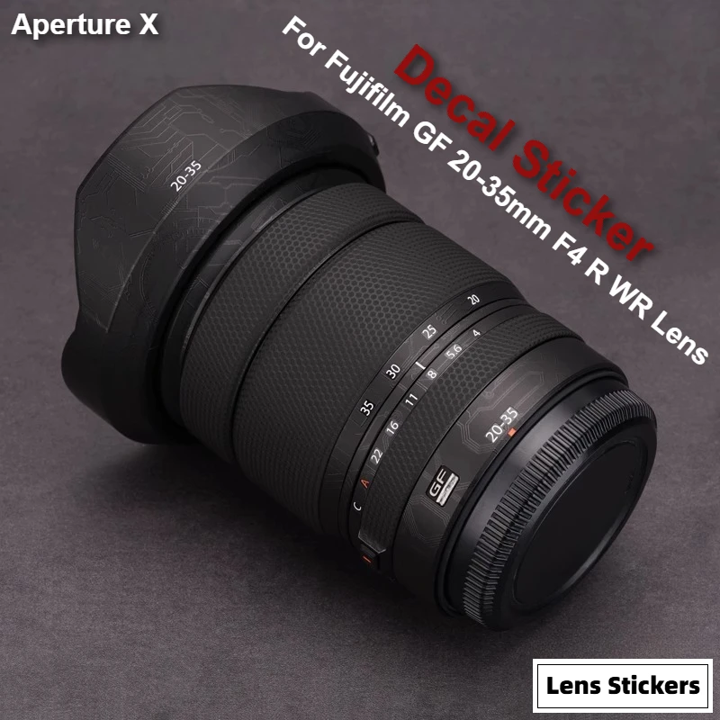 Pegatinas para Lentes Fuji 2035, Adhesivos para Lentes Fujifilm GF20-35mmF4 R WR, Protector de Lente GF20-35 F4, Película Protectora 20-35F4