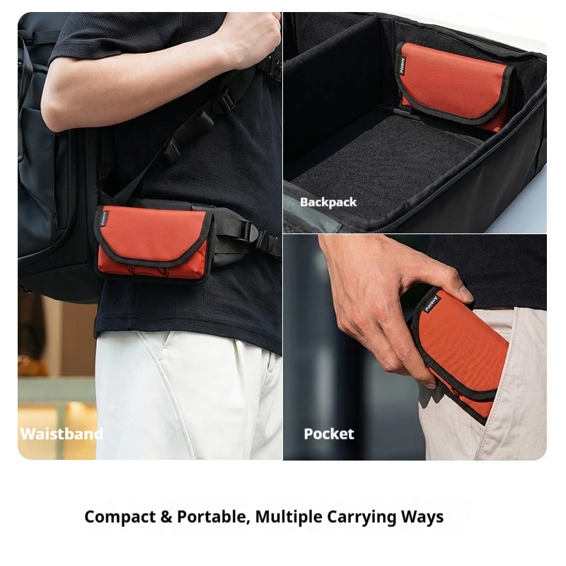 Ambitful BP01 Camera Battery Storage Bag Splashproof Pouch Portable Organizer Bag for Batteries Memory Cards Photography Gift