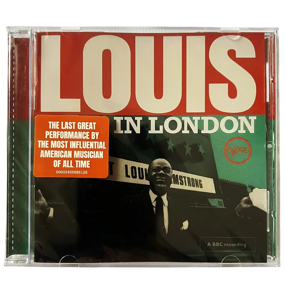

Louis Armstrong Louis in London Live Album | Jazz Trumpet Music | High Quality Lossless Recorded CD Disc for Home & Car Audio
