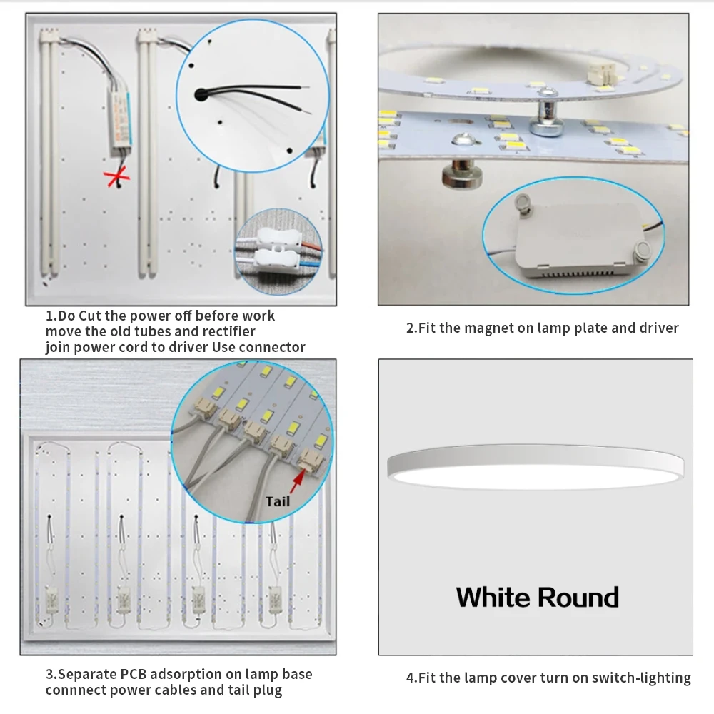 18W 24W 36W 48W 62W LED Panel Light SMD 2835 Module Lamp AC110V 220V for LED Ceiling Lamp Board Light Indoor Wall Lamp Lighting