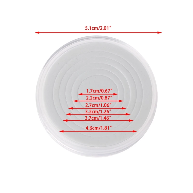 F92b Small Coin Storage Box Inner Pad Pad Set Round Jewelry Ring Organize Organization