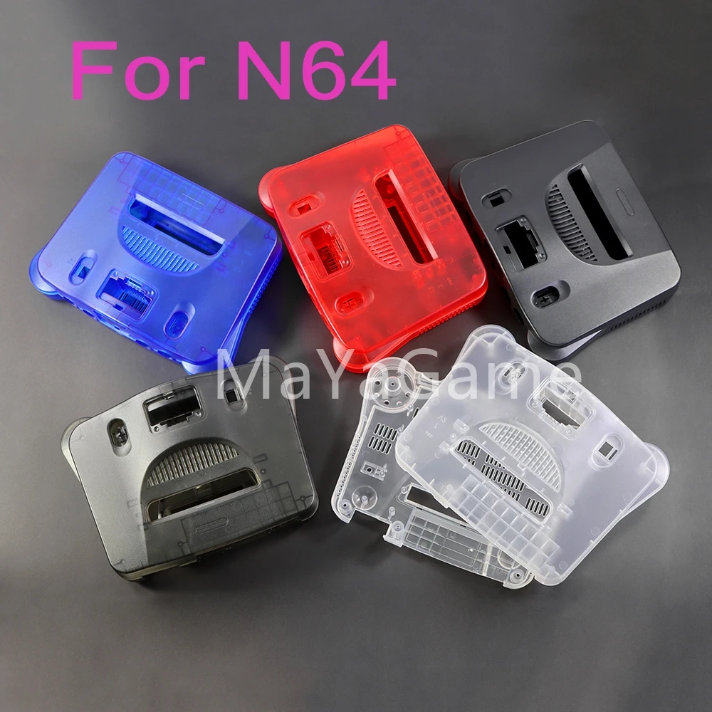 1set Translucent Replacement For N64 Shell Case Compatible All Region For Nintendo N64 Game Console with Screwdriver