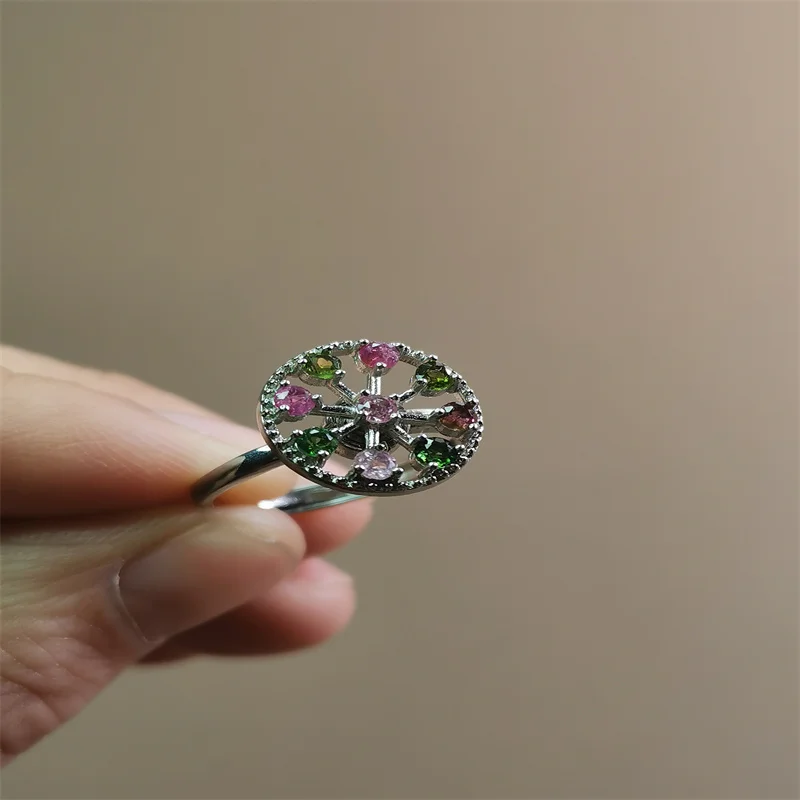 

live 1112 Free shipping on any three Tourmaline Ring S925