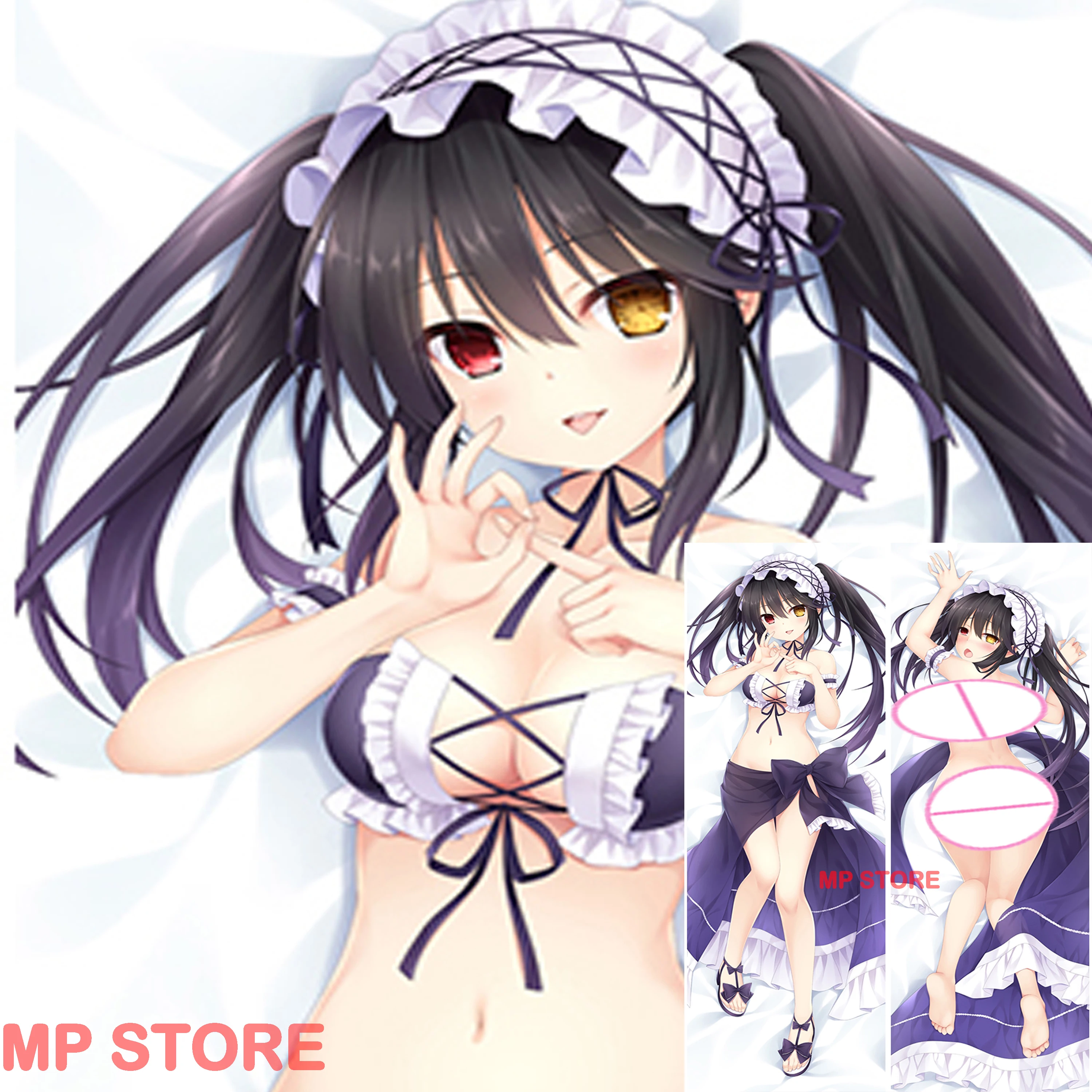 

Dakimakura tokisaki kurumi (Date A Live) Double-sided anime life-size hugging pillowcase Adult pillows cover