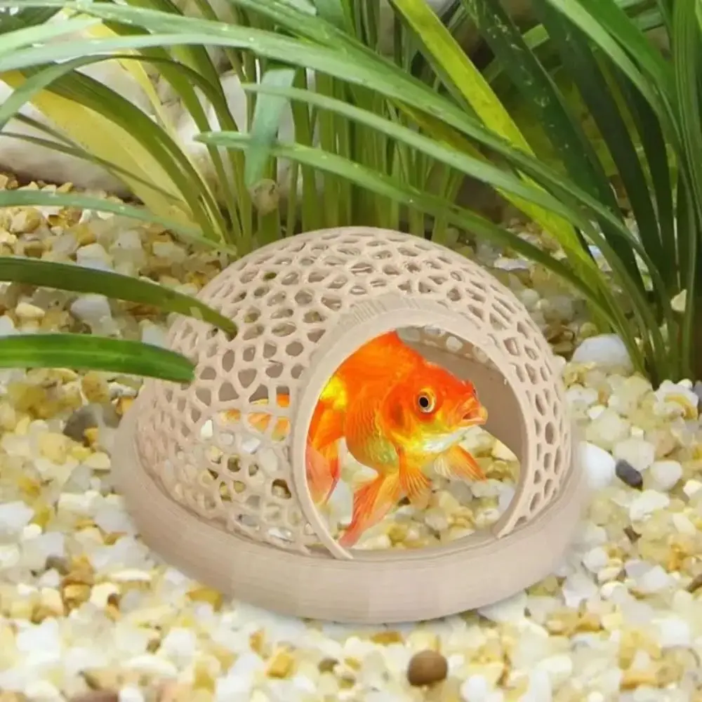 Aquarium Hammock Safe Resting Betta Cave Fish to Swim-Through Rest Hideout Fish Tank Ornament Plastic Floating Betta Shrimp Cave