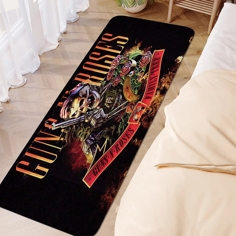 

Bathroom Mat A-Guns N' Rosess Entrance Door Mat Mat for Hallway Children's Bedroom Carpet for Kitchen Floor Sleeping Room Rugs