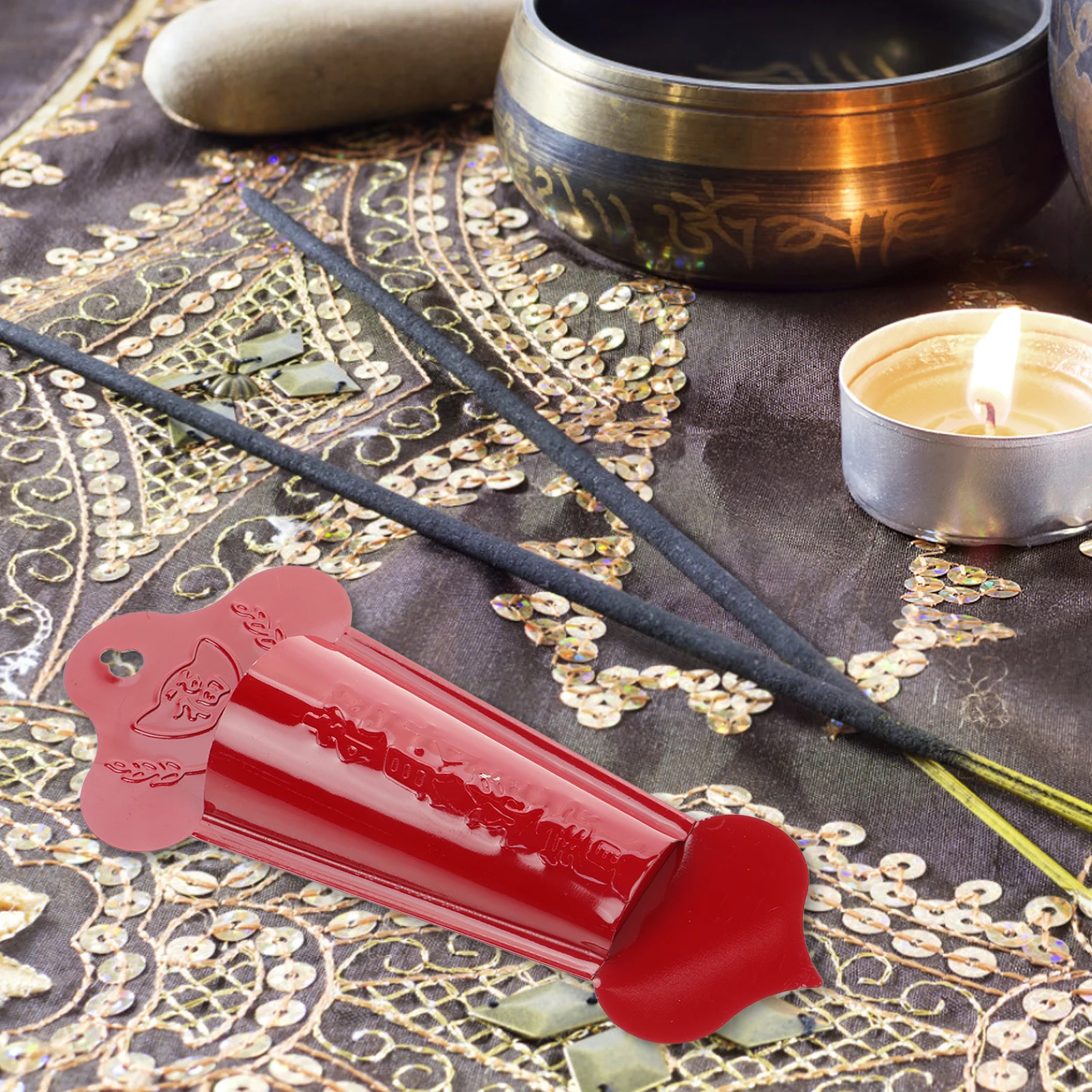

2pcs Wall Incense Burner Metal Hanging Stick Aromatherapy Home Office Temple Elegant Design Practical Application Durability