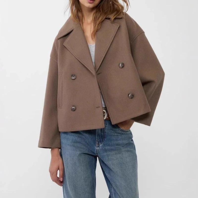 

Пиджак, небольшой зрод, элитный смысл, повседневная рубашка с длинными рукавами, лацкан, 2025 г.