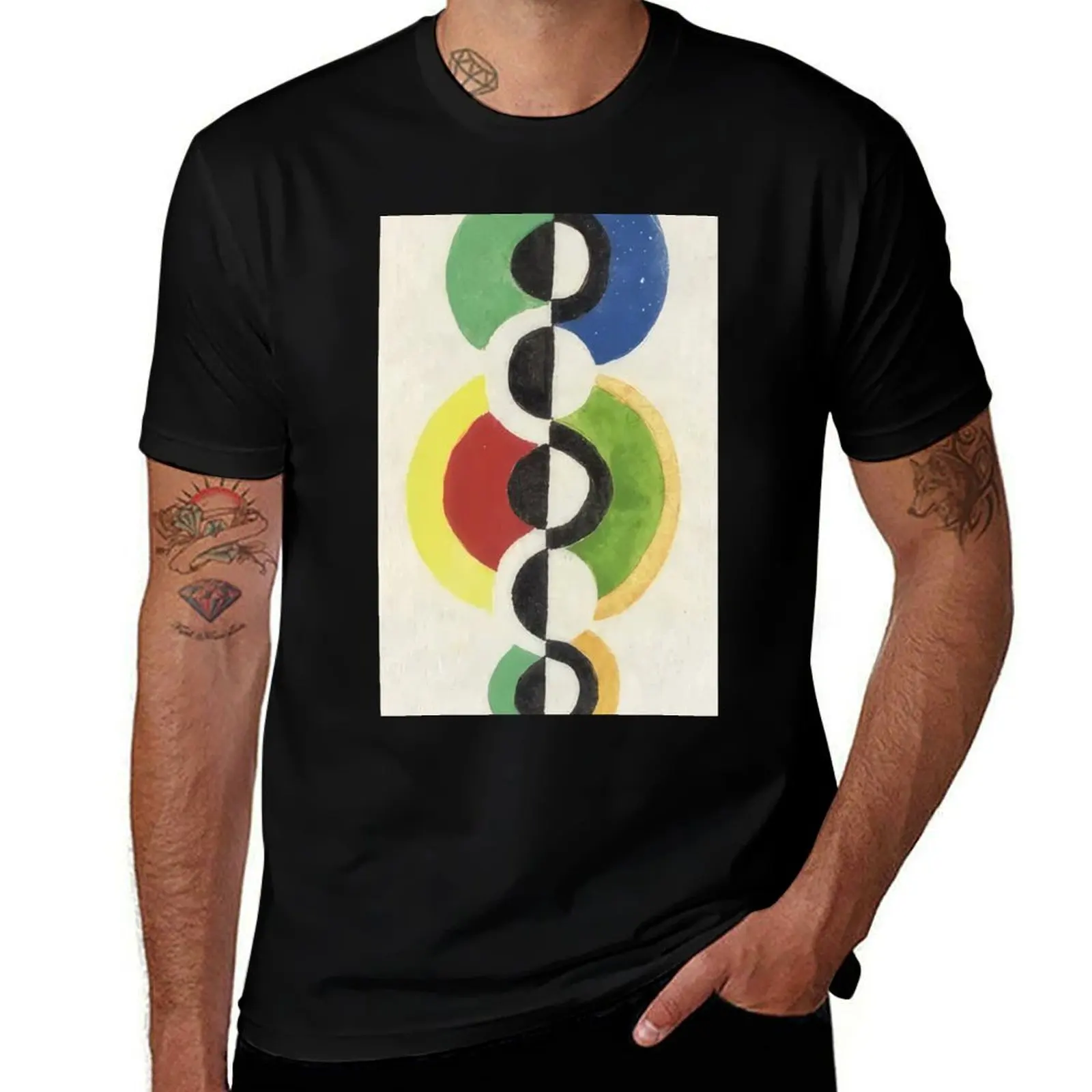 

Robert Delaunay T-Shirt oversized graphic tee quick-drying valentines clothes men t shirt