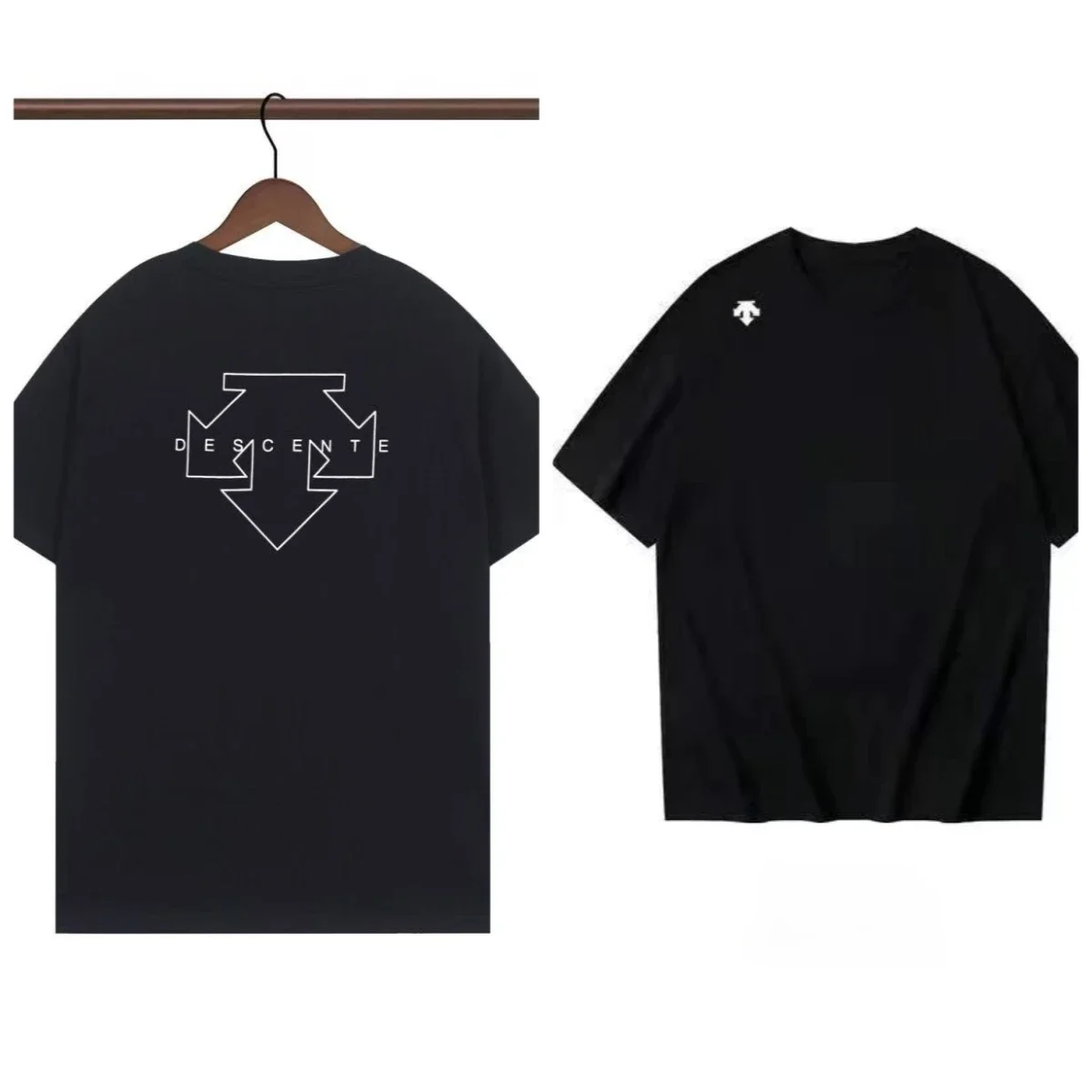 

The 2025 new autumn and winter fashion printed round-neck short-sleeved T-shirts for men and women are a stylish couple