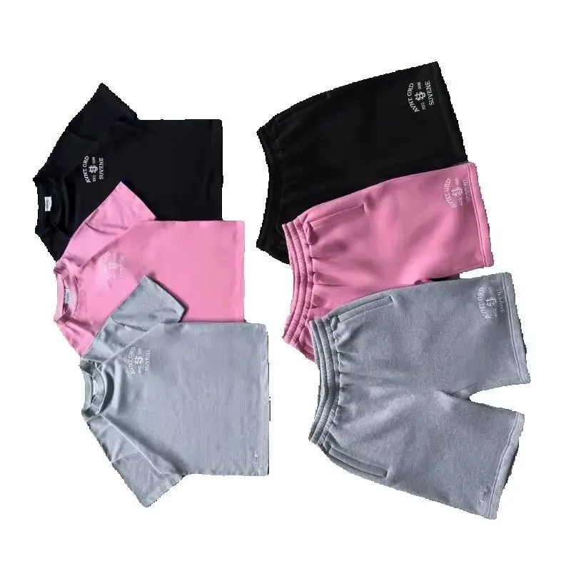 

Американский хип-хоп Harajuku, модная брендовая негабаритная хлопковая футболка с круглым вырезом, мужские Y2K, летние свободные спортивные шорты в стиле ретро, женские шорты