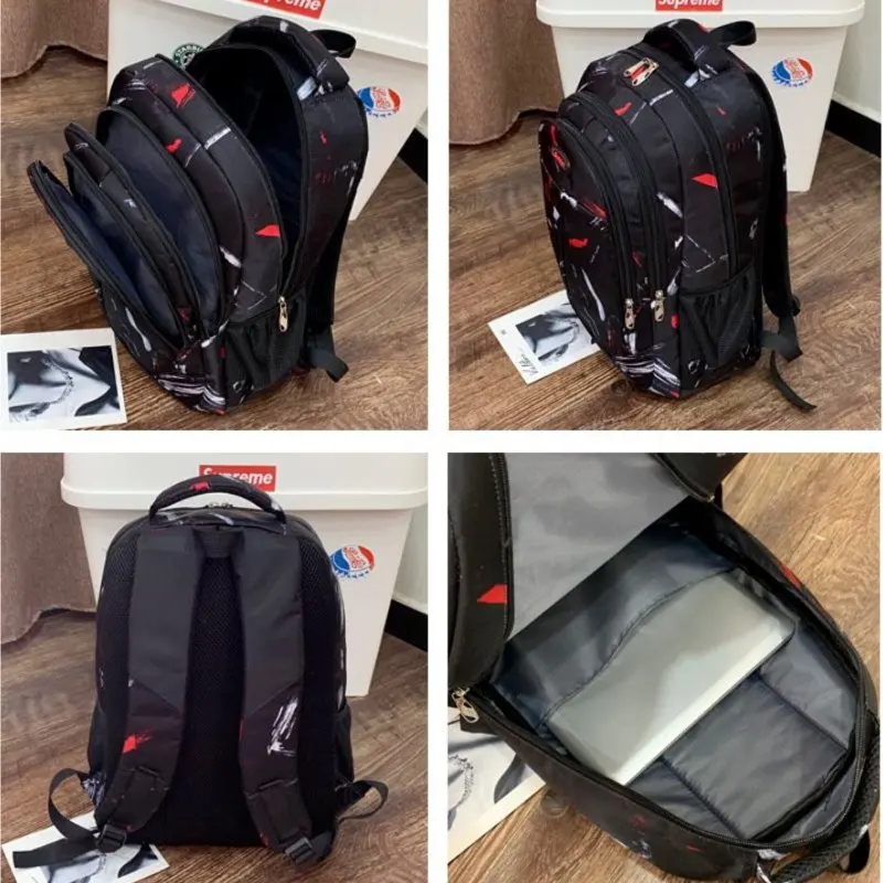 2023 New Boys Fashion Backpack Large Capacity Leisure Travel Bag College Student Bag Can Be Used As Laptop Bag Schoolbag